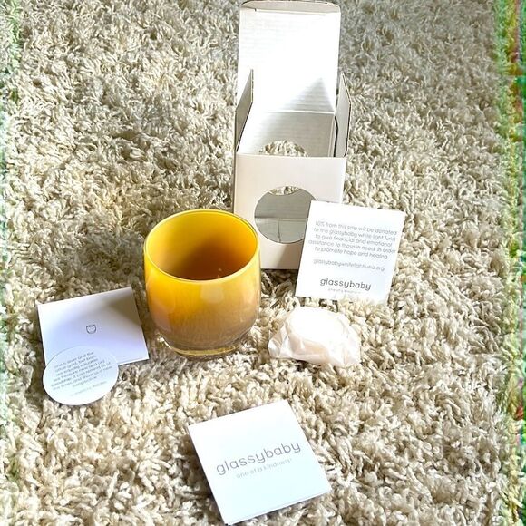 NIB Glassybaby Friendship Pre-Triskelon Hand Blown Vovite Candle Holder - Picture 1 of 16